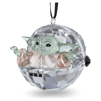 swarovski star wars the mandalorian grogu ornament