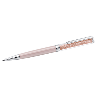 swarovski crystalline ballpoint pen  pink  pink lacquered  chrome plated