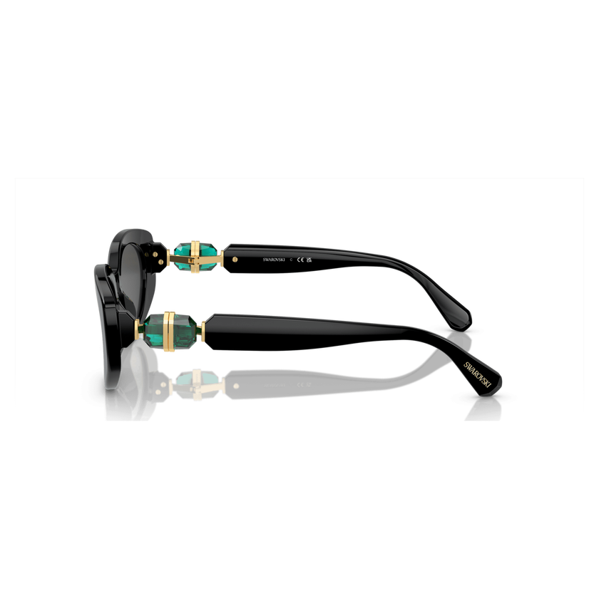 swarovski sunglasses  cat eye shape  sk6002  black