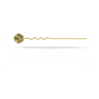 Curiosa hairpin,  Green, Gold-tone plated