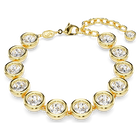 swarovski imber bracelet round cut white gold tone plated
