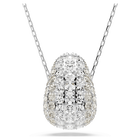 swarovski sublima pendant round cut white rhodium plated