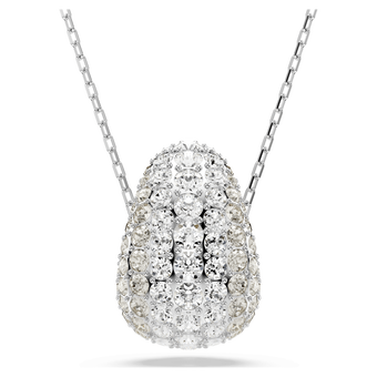 swarovski sublima pendant round cut white rhodium plated