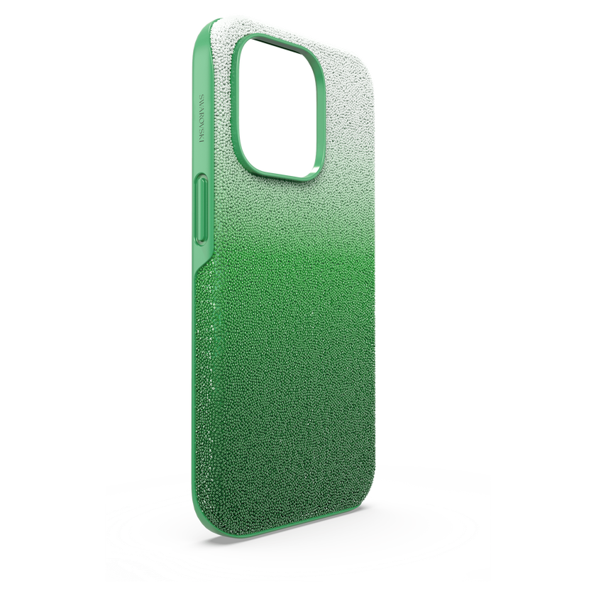 swarovski high smartphone case  iphone  14 pro  green