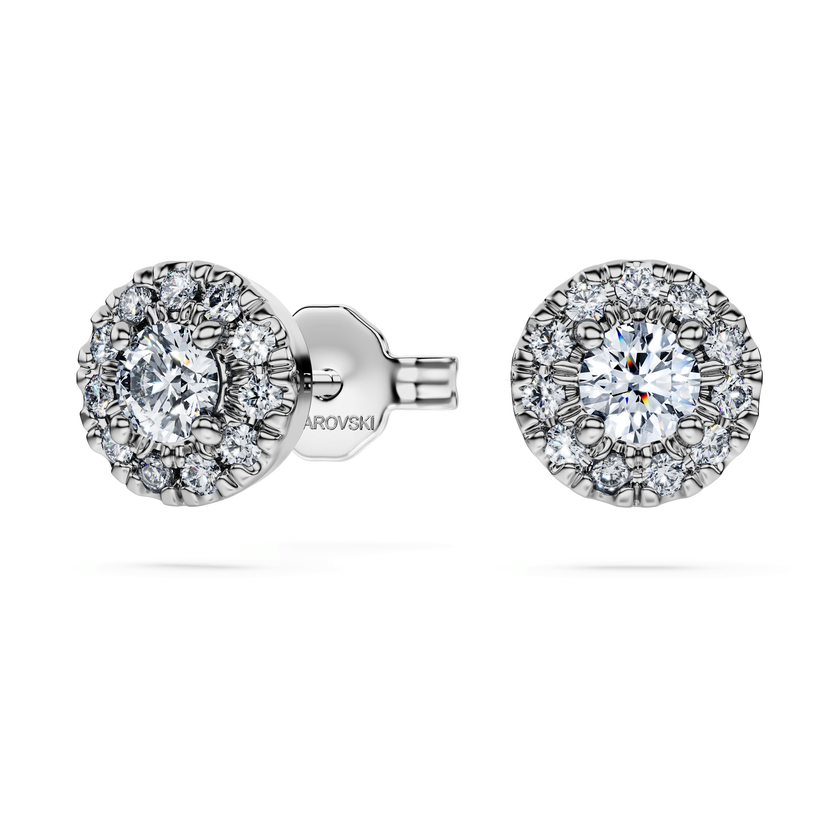 swarovski eternity stud earrings  laboratory grown diamonds 0 45 ct tw  sterling silver