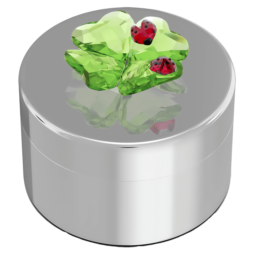 swarovski idyllia clover and ladybug decorative box