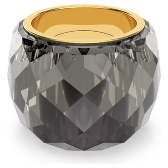 swarovski nirvana ring  gray  gold tone pvd
