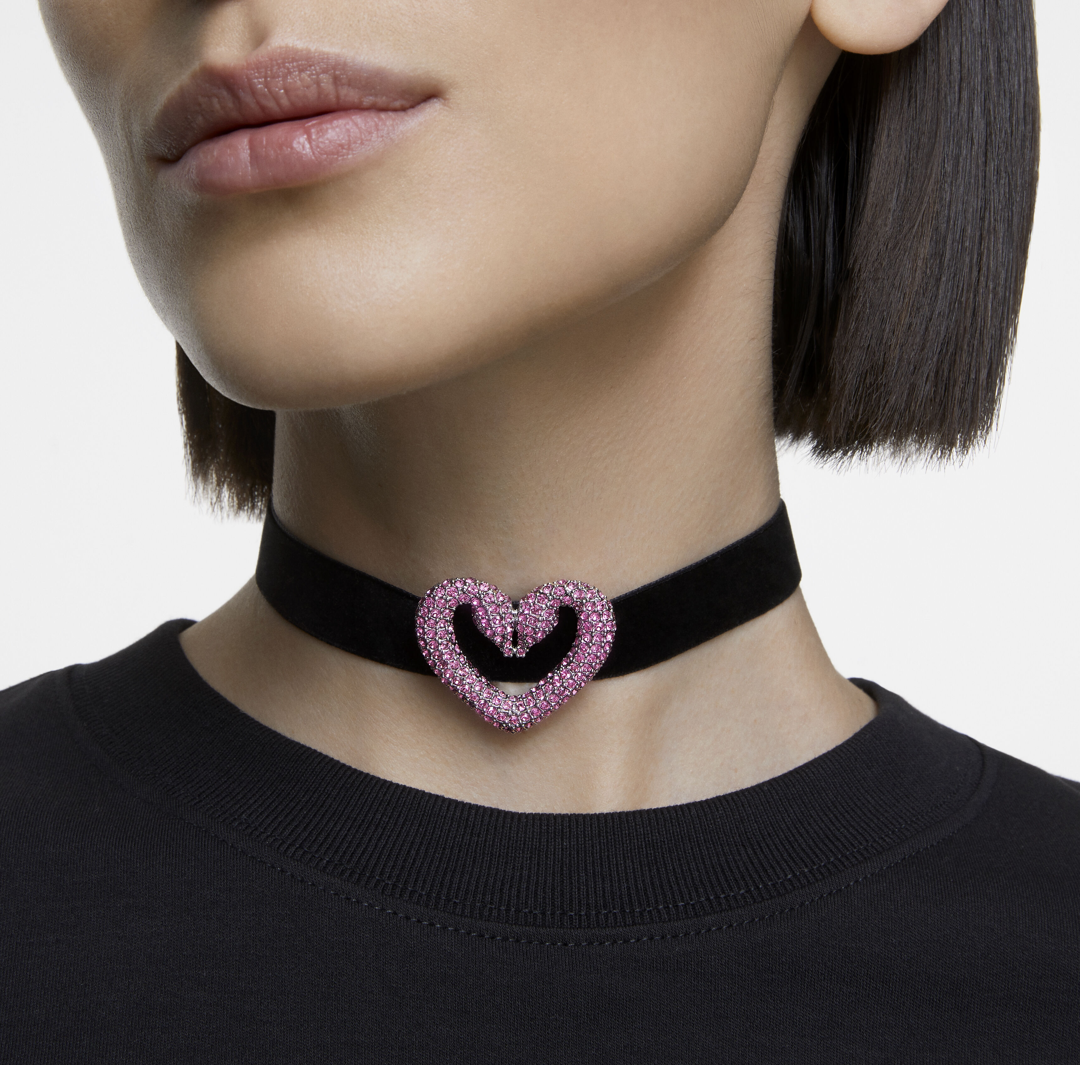 Pink and black choker deals