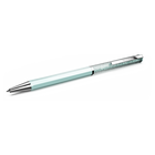 swarovski crystalline ballpoint pen  blue lacquered  chrome plated