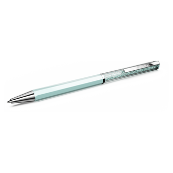 swarovski crystalline ballpoint pen  blue lacquered  chrome plated