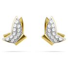 swarovski idyllia lilia stud earrings butterfly white gold tone plated