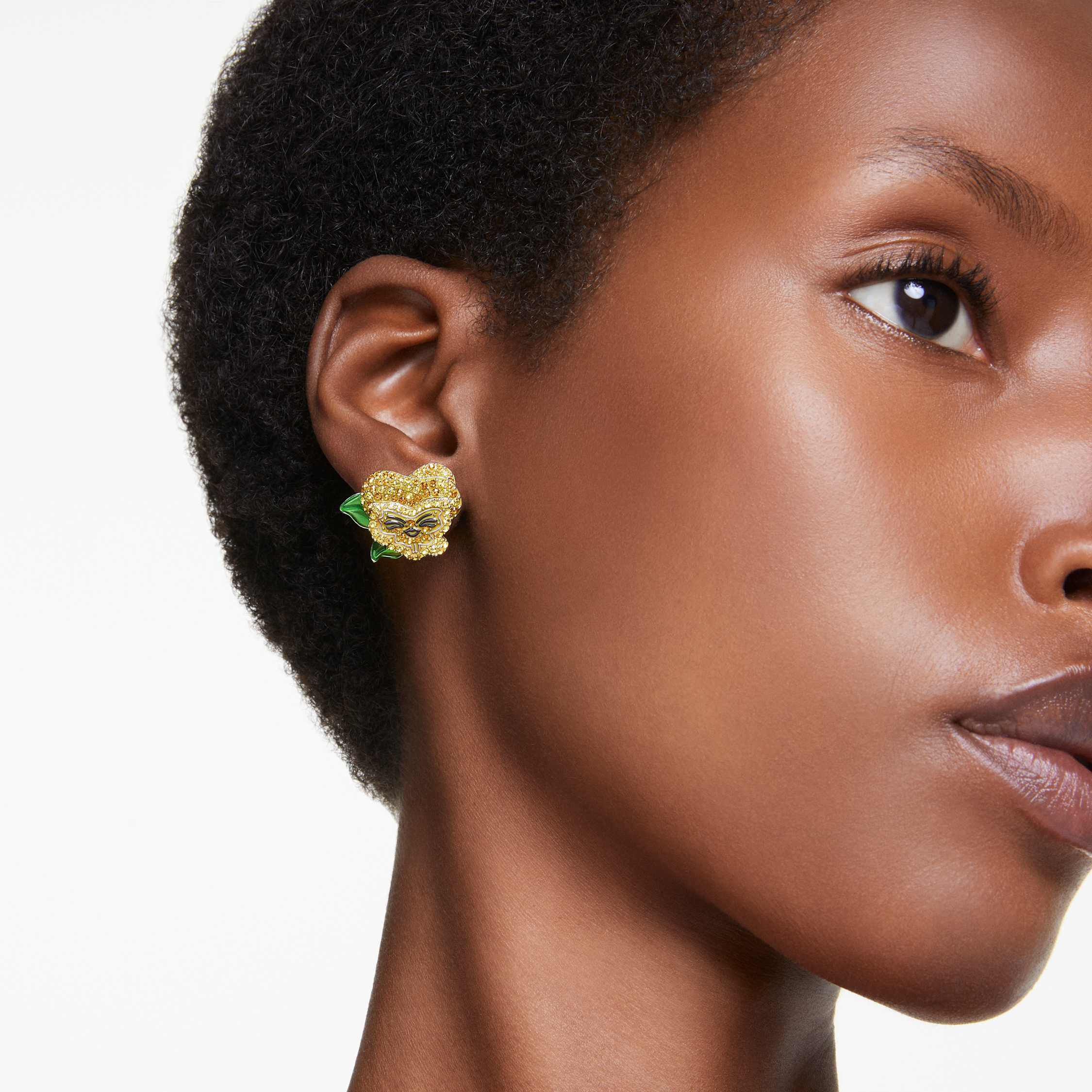 Multi colored crystal stud earrings hotsell