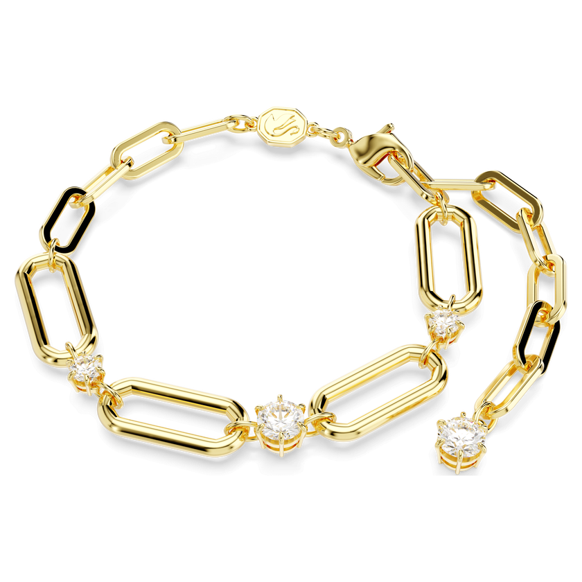 swarovski constella bracelet  white  gold tone plated