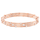 Penélope Cruz Moonsun Cluster Bangle, White, Rose gold plating