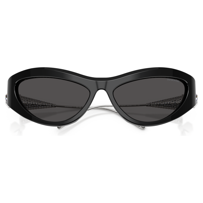 swarovski sunglasses  cat eye shape  sk6046  black