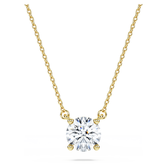 swarovski eternity pendant laboratory grown diamonds 1 ct tw 18k yellow gold