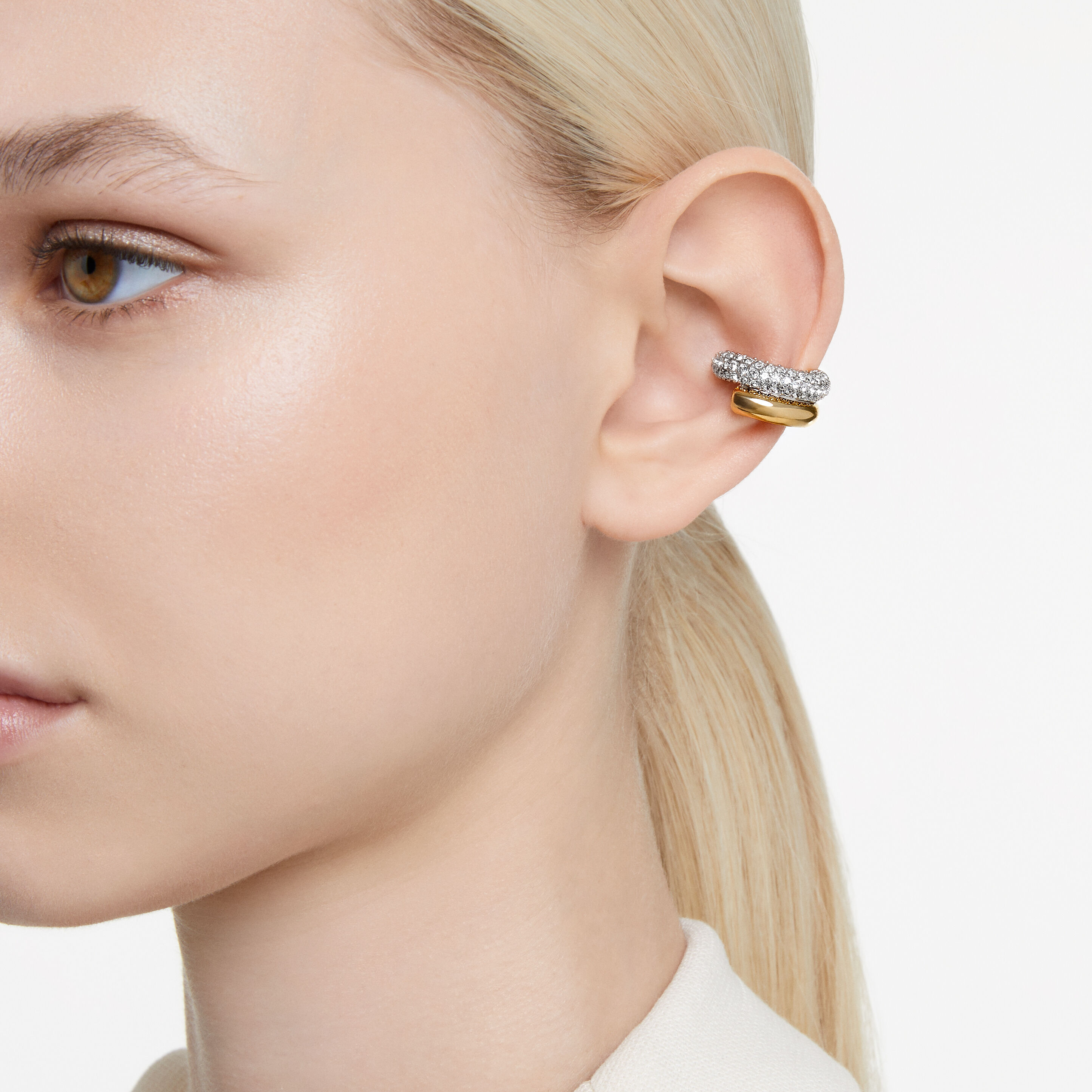 White gold ear cuff top