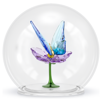 swarovski idyllia glass ball butterfly and flower