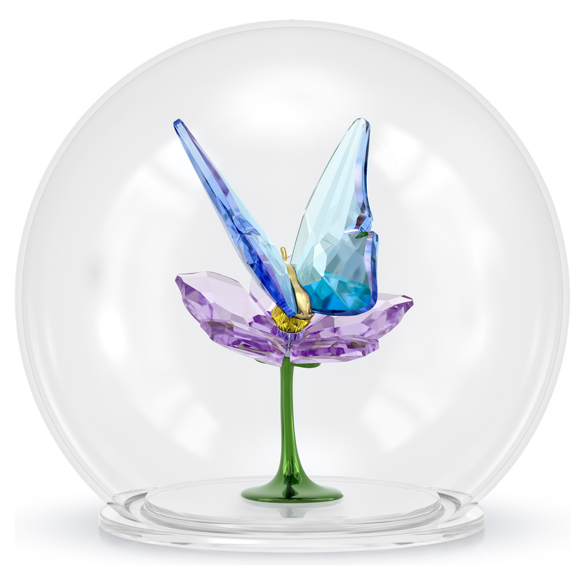swarovski idyllia glass ball butterfly and flower