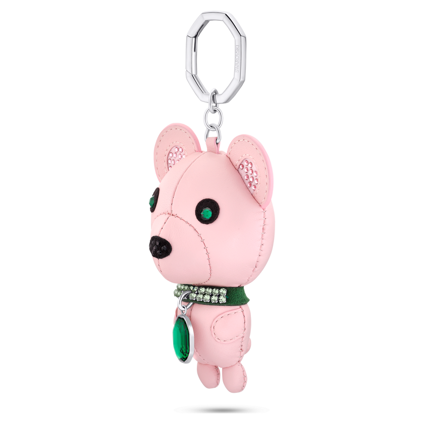 swarovski icons key ring  bear  multicolored  stainless steel