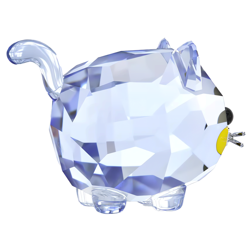 swarovski chubby cats blue cat