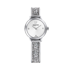 Cosmic Rock Watch, Metal Bracelet, White, Silver Tone