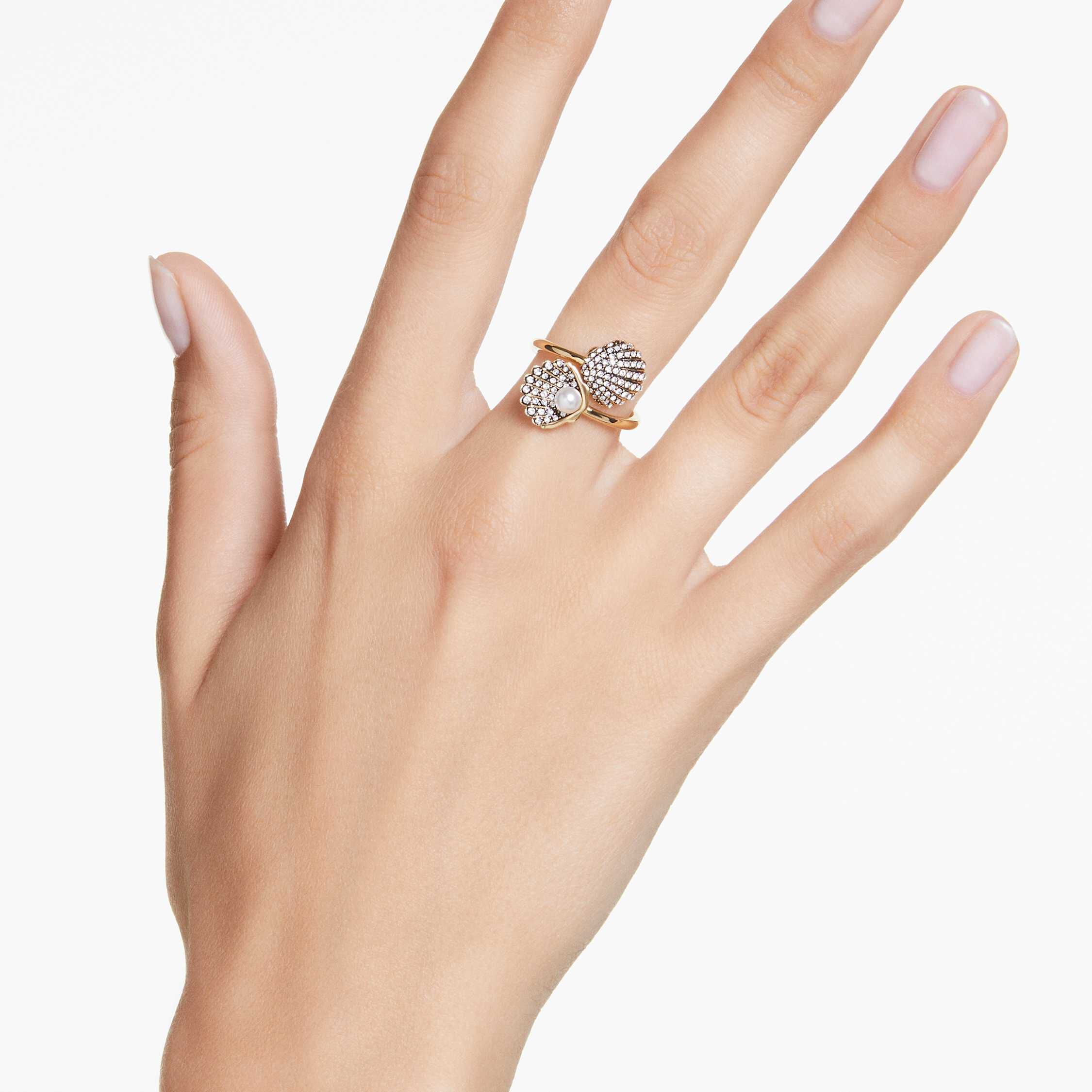 White shell ring on sale