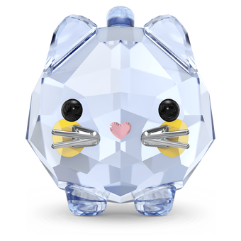 swarovski chubby cats blue cat