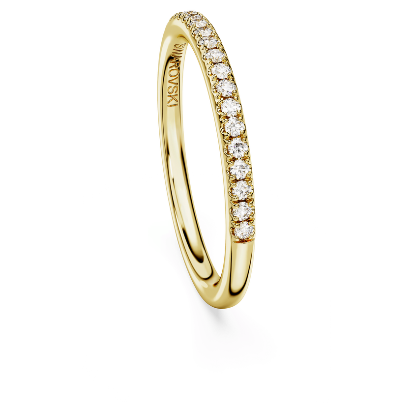 swarovski eternity band ring  laboratory grown diamonds 0 2 ct tw  18k yellow gold