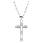swarovski insigne pendant pav cross white rhodium plated