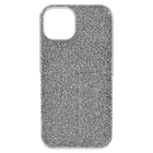 swarovski high smartphone case iphone 14 silver tone