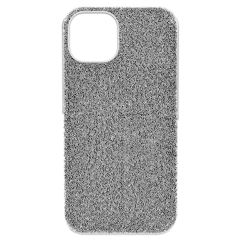 swarovski high smartphone case  iphone  14  silver tone