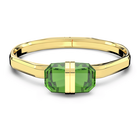 swarovski lucent bangle magnetic green gold tone plated