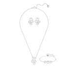 Creativity Set of 3, White, Rhodium Plating