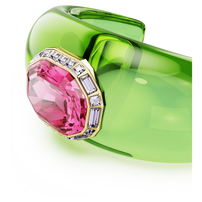 swarovski dulcis set  octagon cut  pav   multicolored  gold tone plated