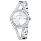 swarovski eternal watch metal bracelet white silver tone