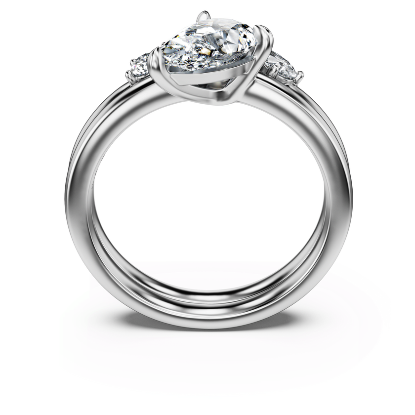 swarovski galaxy ring  laboratory grown diamonds 1 4 ct tw  18k white gold
