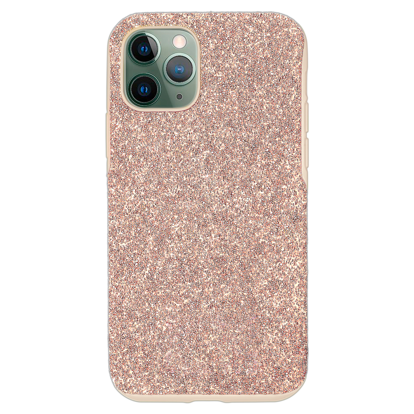swarovski high smartphone case  iphone  12 mini  rose gold tone