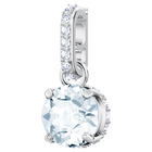Swarovski Remix Collection Charm, April, White, Rhodium Plating