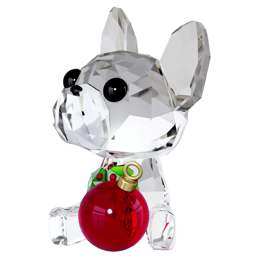 swarovski holiday cheers french bulldog