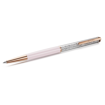swarovski crystalline ballpoint pen  pink  pink lacquered  rose gold tone plated