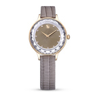 Octea Nova watch, Swiss Made, Leather strap, Beige, Rose gold-tone finish