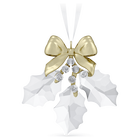 swarovski holiday magic holly leaves ornament