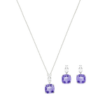 Vintage Set, Violet, Rhodium Plating