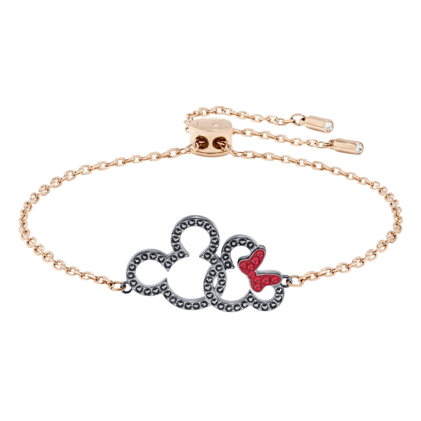 Mickey & Minnie Bracelet, Multi-Colored, Mixed Plating