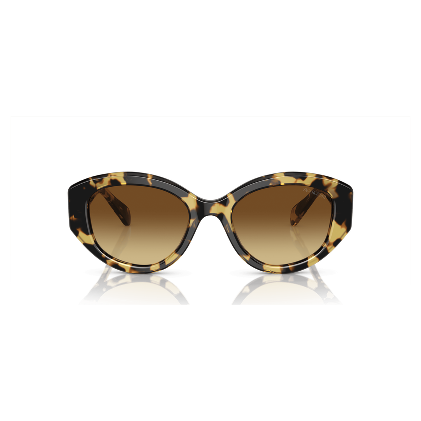 swarovski sunglasses  cat eye shape  sk6008el  brown