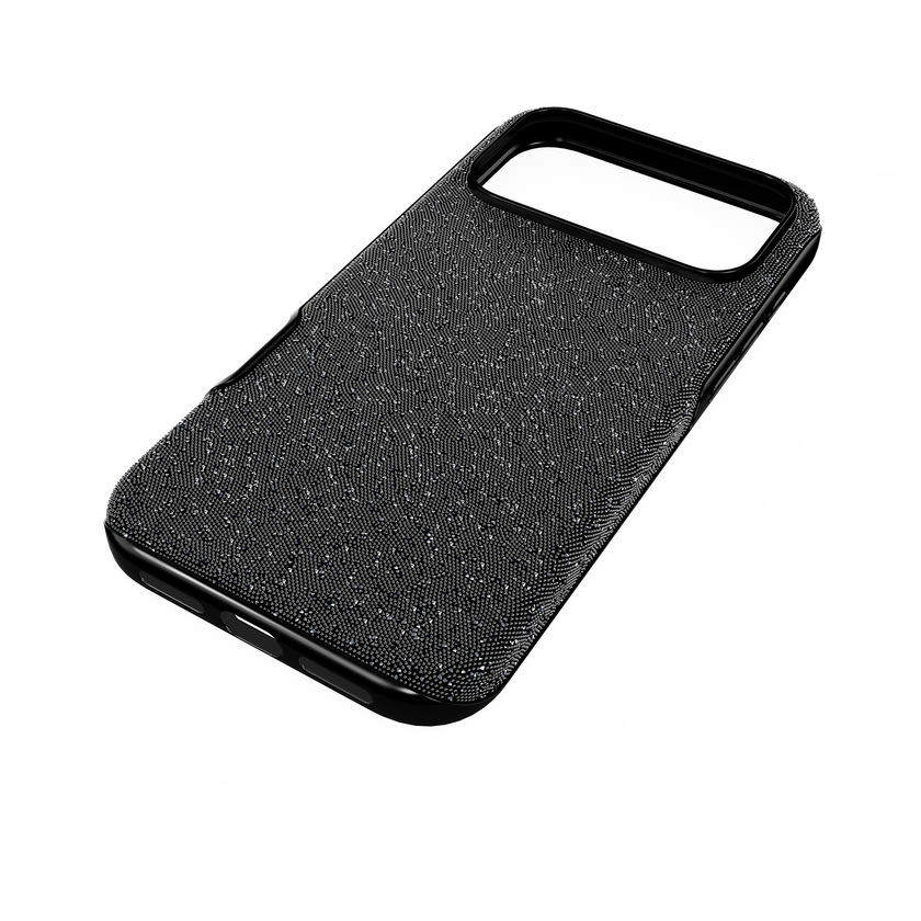 swarovski high smartphone case  iphone  17 pro max  black