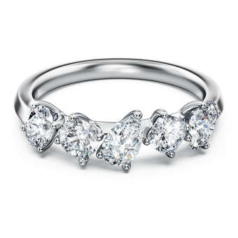 swarovski galaxy ring  laboratory grown diamonds 1 ct tw  18k white gold