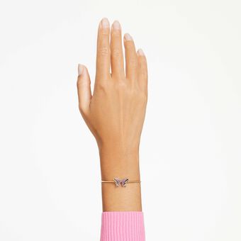 swarovski idyllia bracelet  butterfly  multicolored  gold tone plated