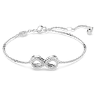 swarovski hyperbola bracelet infinity white rhodium plated